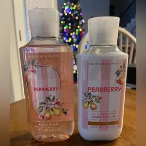 Bath & Body Works Pearberry Body Wash and Lotion Set Full Size NEW with Tags